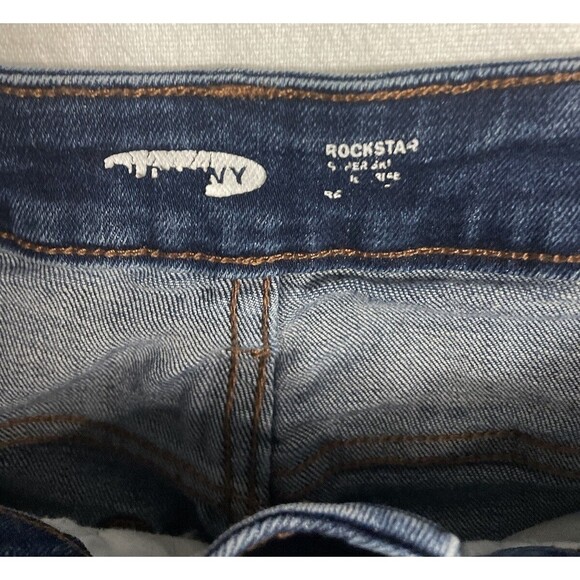 Old Navy Rockstar Teens Super Skinny Dark Denim Jean Size 6 - Picture 6 of 10